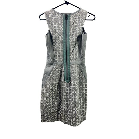 Addison Women's Light Grey & White Short Dress - Picture 2 of 5